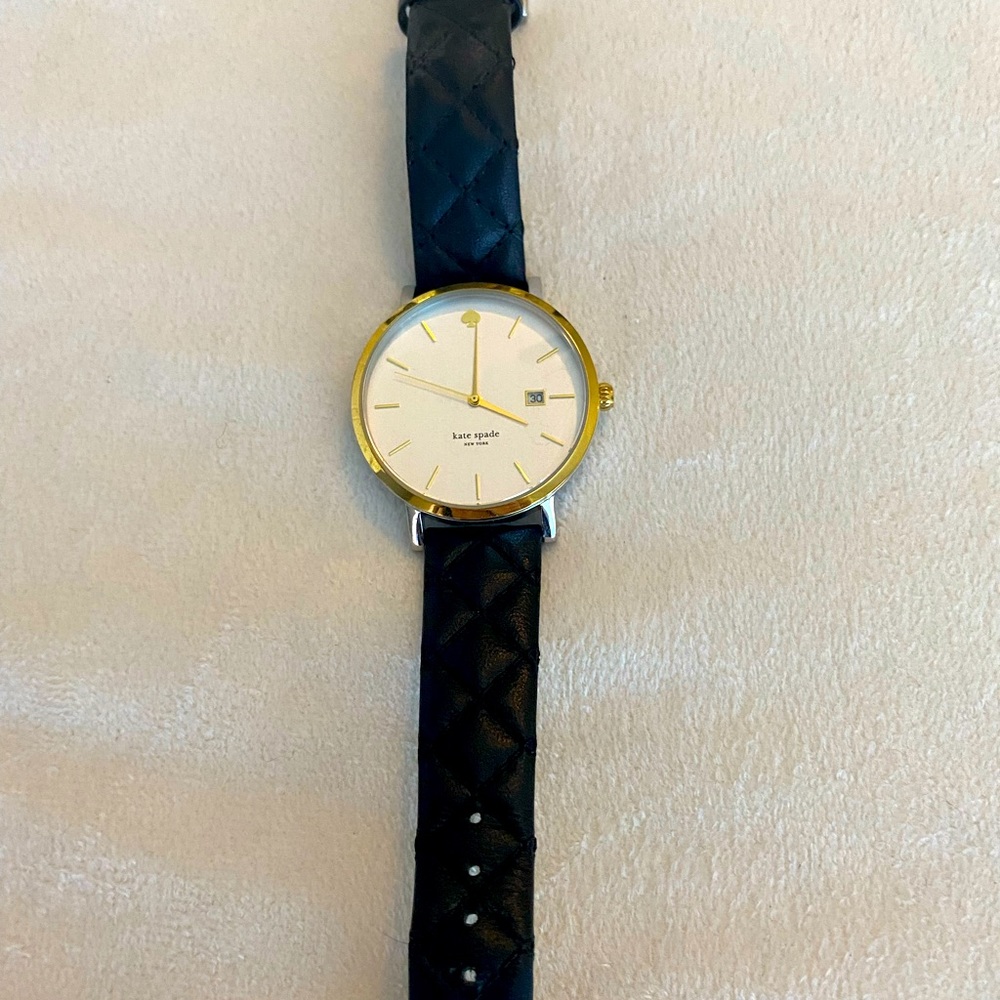Black and Gold Kate SPade watch